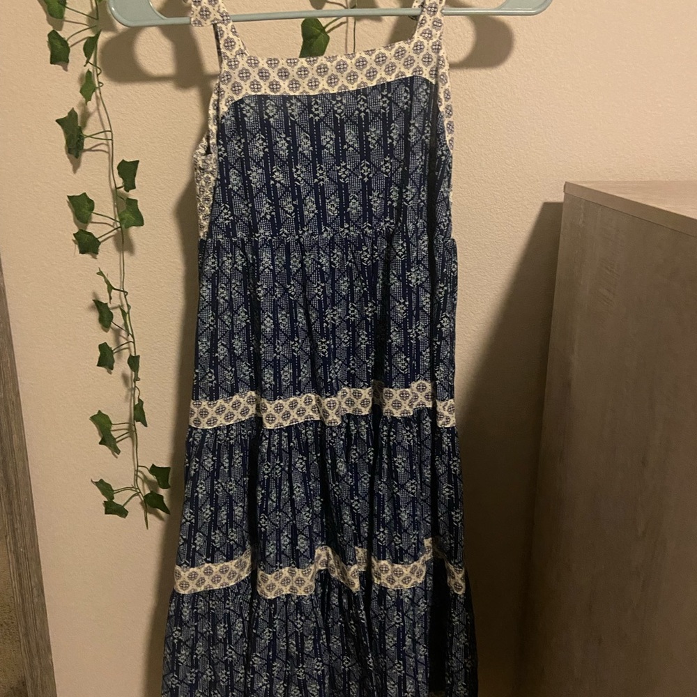 Zara long blue dress, kids size 11-12.